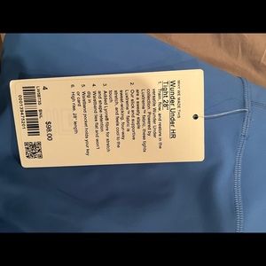 New lululemon wunder under HR tight 28” size 4